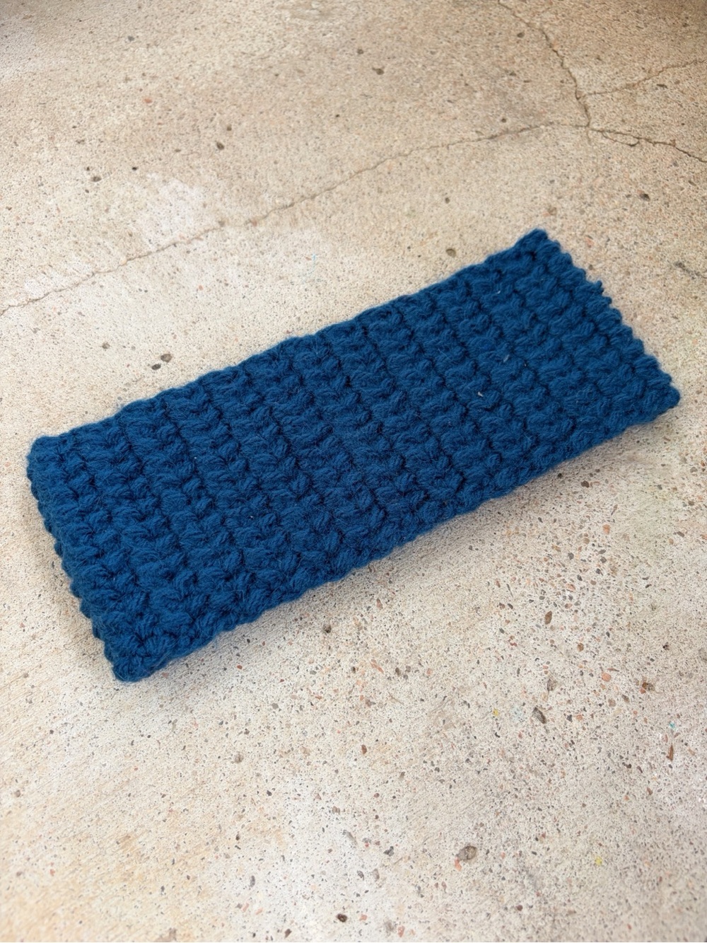 Super Soft Handmade Blue Headband/Earwarmer